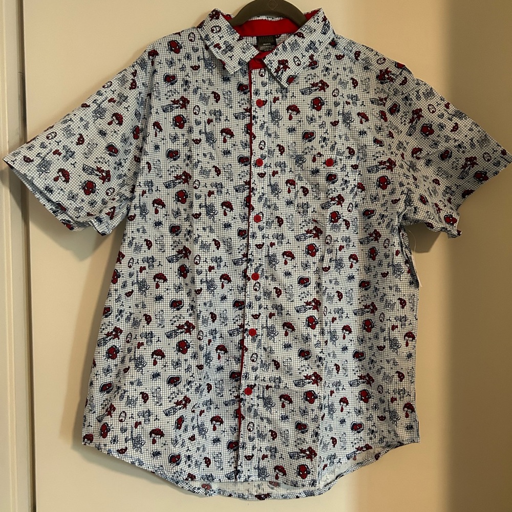 Marvel Spider-Man Button Up Shirt